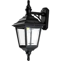 Elstead Lighting Ulkoseinävalaisin Kerry, Musta, Synteettinen materiaali