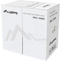 Lanberg LCU5-12CU-0305-BK, 305 m, Cat5e, U/UTP (UTP), Musta