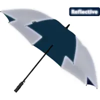 Falcone Reflective Umbrella - Automatic - Windproof - 120 cm - Marine Blue