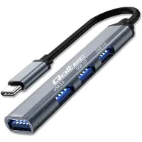 Qoltec HUB adapter USB c 3.1 4in1, USB 3.0, 3x USB 2