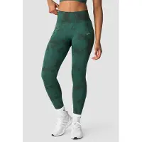 ICANIWILL Define Seamless Tie Dye Tights Hunter Green