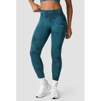 ICANIWILL Define Seamless Tie Dye Tights Dark Teal