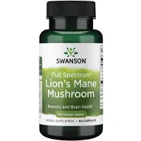 Swanson Health Täyden spektrin leijonankarvasieni 500 mg - 60 kapselia