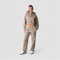 ICANIWILL Everyday Cropped Hoodie Greige