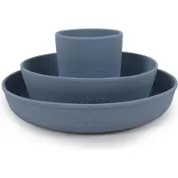 Filibabba Silikone Spisesæt - Powder Blue - Blue - ONE SIZE