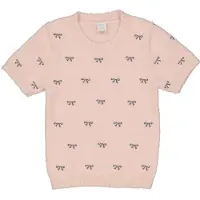 Lindex T Shirt Knitted Featheryarn - Pink - 170