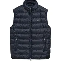 Gant for man. 7006299 Lightweight down jacket navy (M), Casual, Classic, Sleeveless / Straps, Recycled Polister, Sustainable