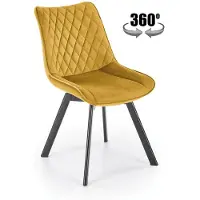 Halmar 2 tuolin setti K520, keltainen/musta