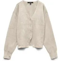 Vero Moda Vmlucca Ls V-Neck Fitted Cardigan Lcs - Cream - M