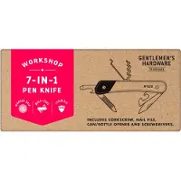 Gentlemen's Hardware Pen Knife Multi-Tool - Multi/patterned - ONE SIZE x 15