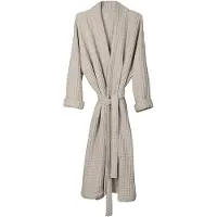 THE ORGANIC COMPANY Big Waffle Bathrobe - Grey - S/M