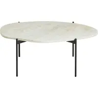 Woud La Terra Sohvapöytä Travertiini Ivory L: 95 Cm - Sohvapöydät Travertin Norsunluu - 110572