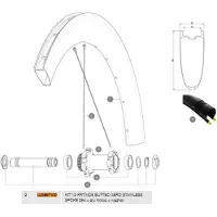 Mavic Comete Pro Carbon Sl Disc Tdf Vasen Pinnat 12 Yksiköt
