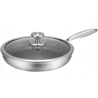 Edenberg Pöytäpaistinpannu kannella 28 cm, hunajakenno, induktio