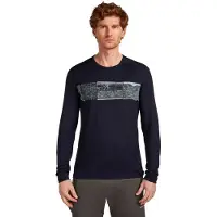 Icebreaker Merino 200 Oasis Crewe Elevation Line Pitkähihainen Aluspaita
