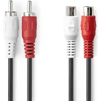 Nedis CAGL24205BK100 Stereoäänikaapeli