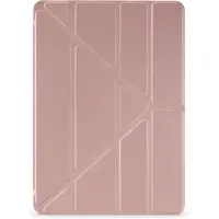 Pipetto iPad 10.2" Metallic Origami case with TPU back, Rose Gold