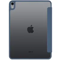 POMOLOGIC BookFold Case Clear iPad Air 11 (M2/M3) - Clear/Navy