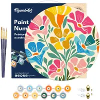 Figure'd Art Puinen numeromaalaus Colorful Floral