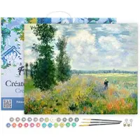 Figure'd Art numeromaalaus Monet Field of Pop