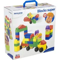 Miniland Super Blocks Rakennuspeli 64 Yksiköt
