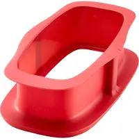 Lékué Irtopohjavuoka ja lautanen, 24 cm, punainen