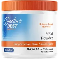Doctors Best MSM OptiMSM -vegaaninen jauhe, 250g
