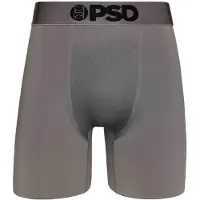 PSD Bokserishortsit 'GUN METAL' harmaa / musta