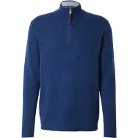 Superdry Wool Blend Half Zip Jumper - Navy - XXL
