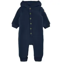 Mikk-Line Wool Baby Suit W. Hood - Navy - 92