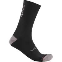 Castelli Venti Soft Merino Black Grey Socks, Size L/XL