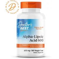 Doctors Best Alfa Lipoiinihappo, 600 mg - 180 kapselia