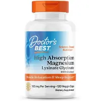 Doctors Best Magnesium korkealla imeytymisellä, 105 mg - 120 kapselia