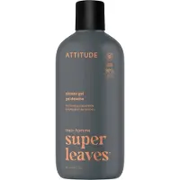 ATTITUDE Super Leaves Men Shower Gel suihkugeeli miehille Patchouli & Bourbon 415 ml