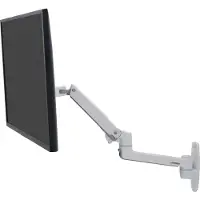 Ergotron LX Series LX Wall Monitor Arm, Ruuvit, 11,3 kg, 50,8 cm (20"), 86,4 cm (34"), 100 x 100 mm, Valkoinen (45-243-216)