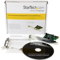 StarTech.com ALOITA PCI Express (PCIe) 2 USB 3.0 -portin ohjainkorttiin, jossa UASP - SATA-virtalähde - 2 USB-porttia