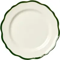 Decotique Fleur Assiett 21 cm, tummanvihreä