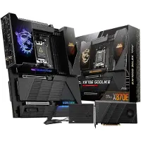 MSI MEG X870E GODLIKE, AMD, Pistoke AM5, AMD Ryzen 7000 Series, AMD Ryzen 8000 Series, AMD Ryzen 9000 Series, Pistoke AM5, DDR5-SDRAM, 256 GB