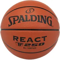Spalding React Tf-250 Basketball Ball Oranssi 6