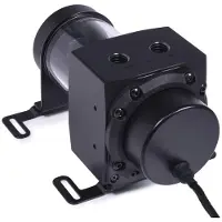 Alphacool Core 100 Aurora Reservoir Acetal/Acryl with VPP Apex Pump, musta/läpinäkyvä