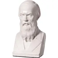 Danila-Souvenirs Rintakuva, patsas Fjodor Dostojevski 14 cm