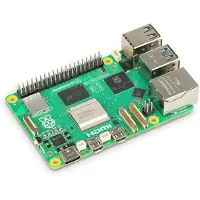 Raspberry Pi 5 model B 4 Gt - yhden piirilevyn tietokone