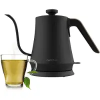 Cecotec Thermosense 500 Cisne -vedenkeitin, 1,0 l, 1200 W, musta/ruostumaton teräs