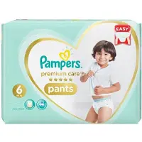 Pampers Premium Care Pants Size 6 kertakäyttöiset housuvaipat 13 - 19 kg 31 kpl