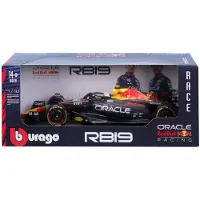 Bburago RedBull F1 RB19 1:18 Pérez 23, Urheiluauton pienoismalli, Esikoottu, 1:18, RedBull F1 RB19, Ei sukupuolirajoitusta, Metalli, Muovi