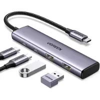 UGREEN USB-jakaja, USB-C:stä 2xUSB & 2xUSB-C:hen, 20cm
