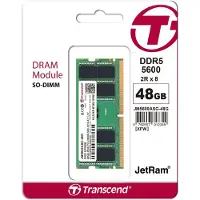 Transcend JetRam JM5600ASE-48G, 48 GB, DDR5, 5600 MHz, 262-pin SO-DIMM
