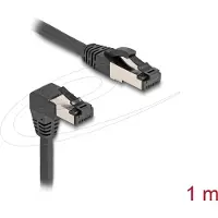 DeLOCK 80400, 1 m, Cat8.1, S/FTP (S-STP), RJ-45, RJ-45, Musta