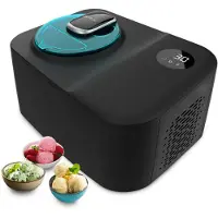 Cecotec Jäätelökone Kompressorilla 12 L Gelacy 1200 Touch: 110 W Jäätelölaite Kosketusnäyttö