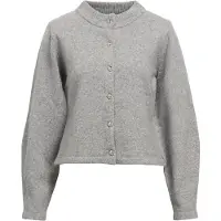 Object Objzari L/S Re Knit Cardigan 142 - Grey - XL